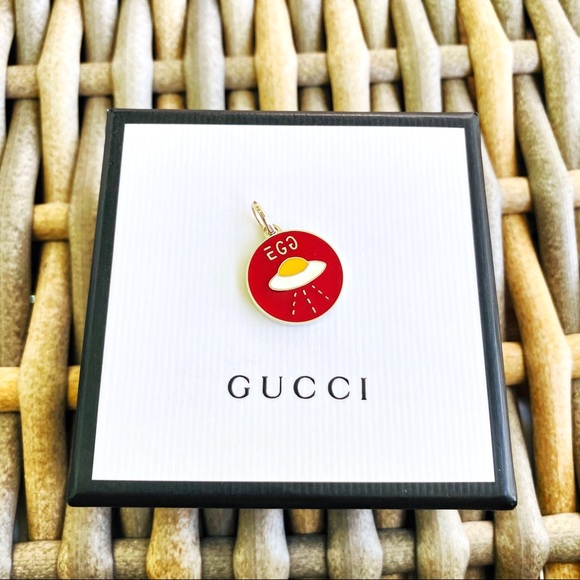 Guccighost Egg UFO Charm Pendant NWT - Picture 5 of 16